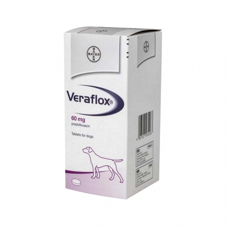 Верафлокс (Veraflox) для собак 60 мг 70 таблеток
