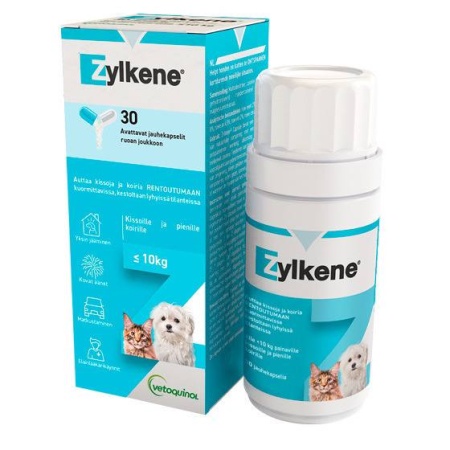 Зилкен / Zylkene 75 мг 30 антистрессовых капсул для собак и кошек